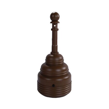 Eagle Mfg 4 Gallon Outdoor Ashtray, SafeSmoker, Brown - 1208BROWN